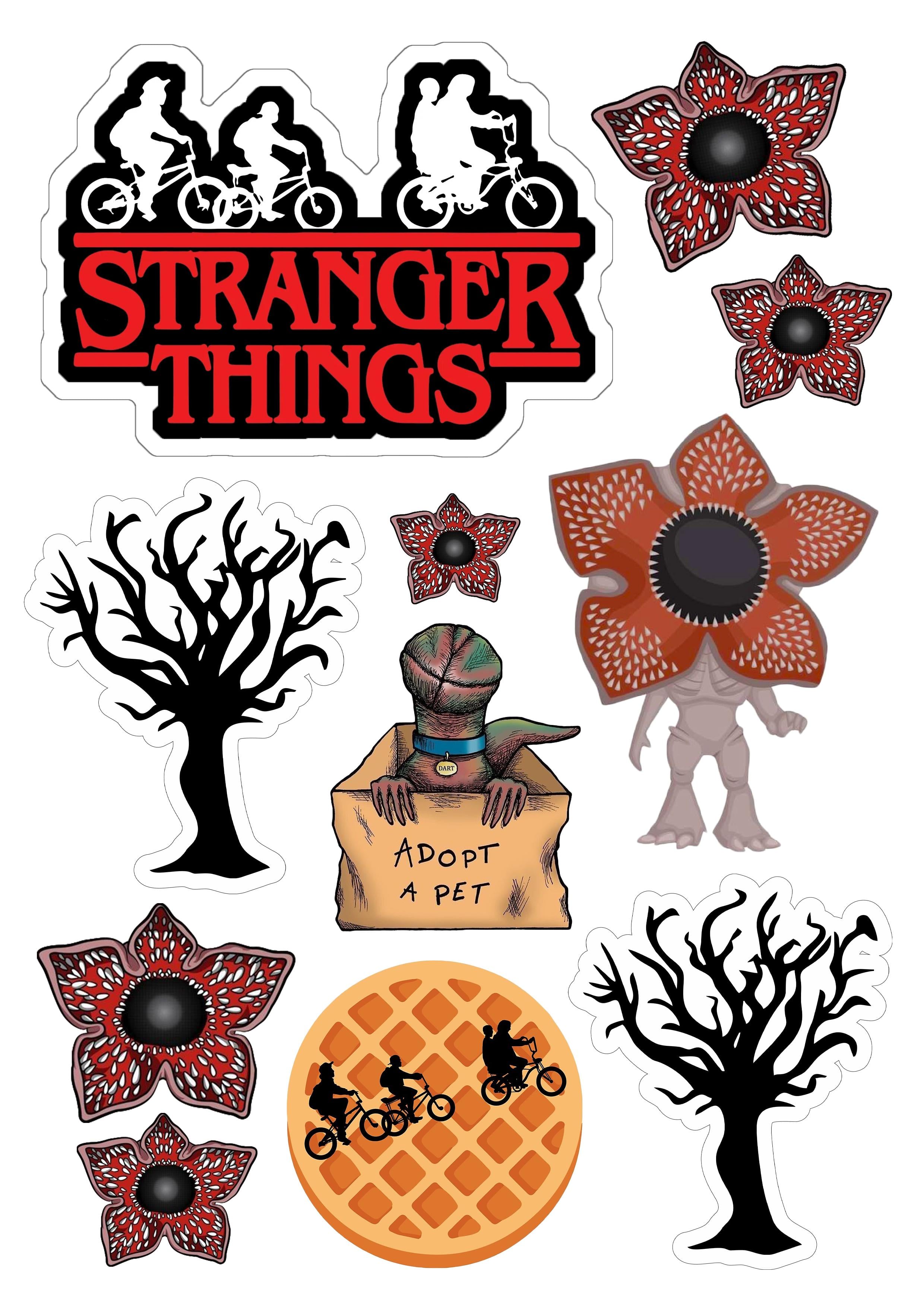 Папір вафельний для торта StRanger Things їстівний декор А4 (202264201)