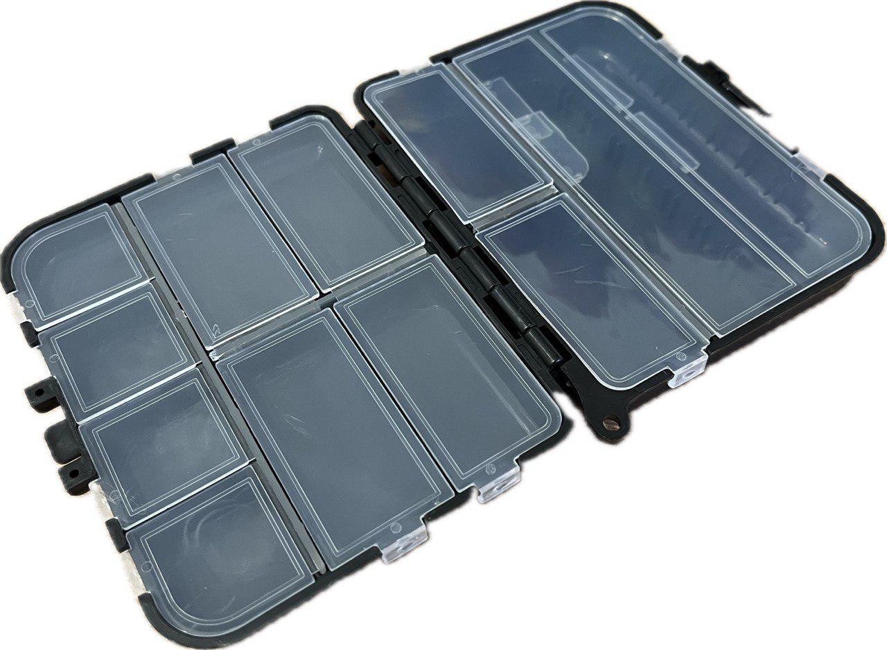 Органайзер для рибальських снастей/бісеру/рукоділля 9х12 см 11 секцій Чорний (a48c3695) - фото 2 Органайзер для рибальських снастей/бісеру/рукоділля 9х12 см 11 секцій Чорний (a48c3695) - фото 2