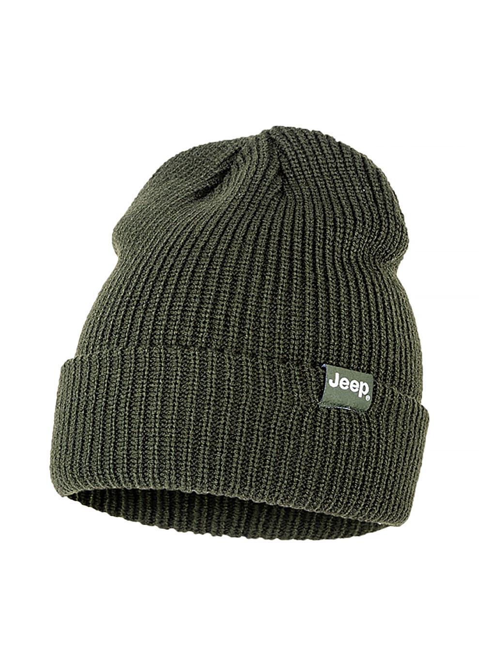 Шапка мужская JEEP RIBBED TRICOT HAT WITH CUFF J22W One size Хаки (O102600-E849)