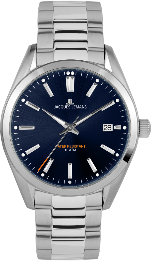 Наручные часы мужские Jacques Lemans Derby 1-1859G со стальным корпусом WR 100 м и синим циферблатом Наручные часы мужские Jacques Lemans Derby 1-1859G со стальным корпусом WR 100 м и синим циферблатом