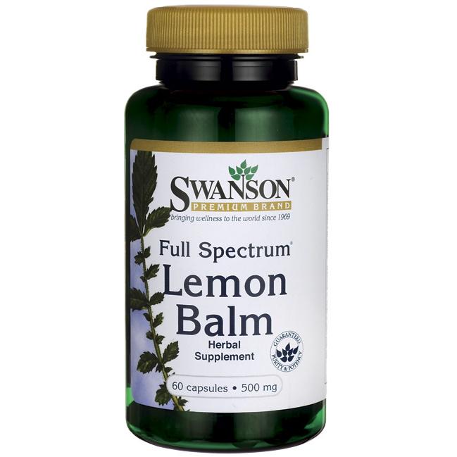 Мелисса Swanson Full Spectrum Lemon Balm 500 мг 60 Caps