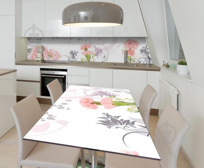 Наклейка виниловая на стол Zatarga "Розовые Гвоздики" 650х1200 мм Z181722/1st Наклейка виниловая на стол Zatarga "Розовые Гвоздики" 650х1200 мм Z181722/1st