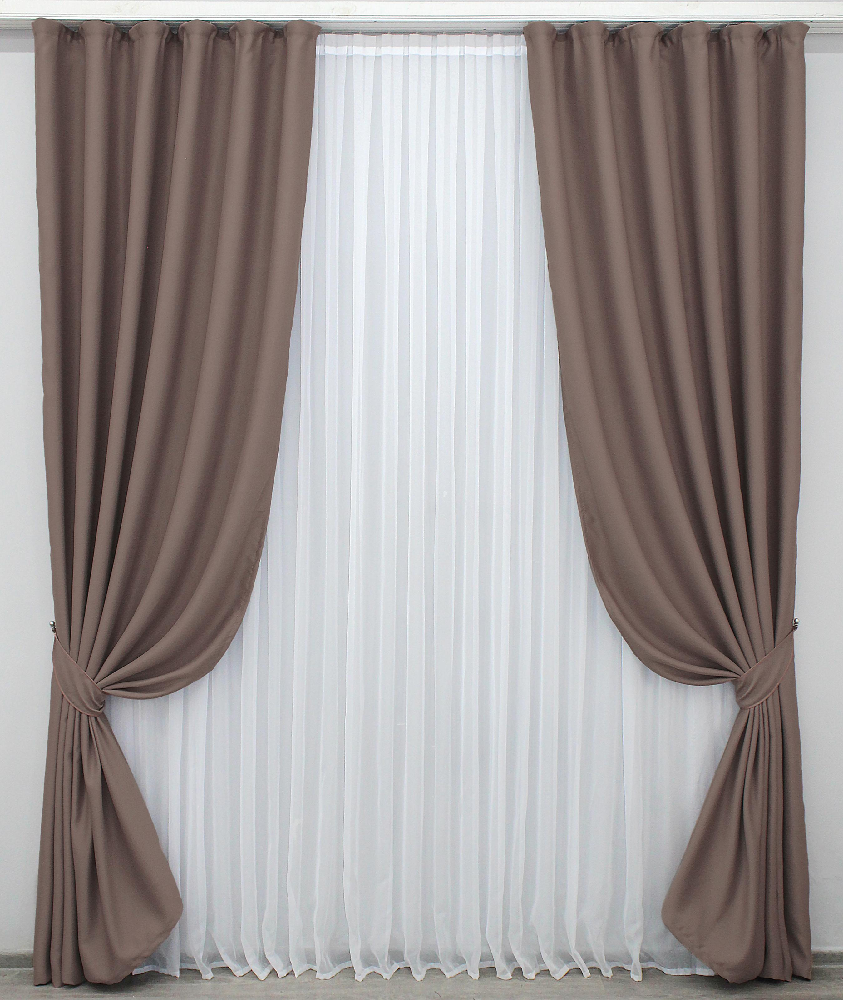 Комплект штор VR-Textil Midnight № 1224ш блекаут 150х290 см 2 шт. Темно-пудровий (33-0068) - фото 1 Комплект штор VR-Textil Midnight № 1224ш блекаут 150х290 см 2 шт. Темно-пудровий (33-0068) - фото 1