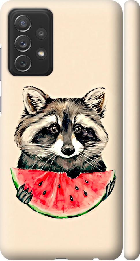 Чохол на Samsung Galaxy A72 A725F Єнотик з кавуном (4605m-2247-42517)