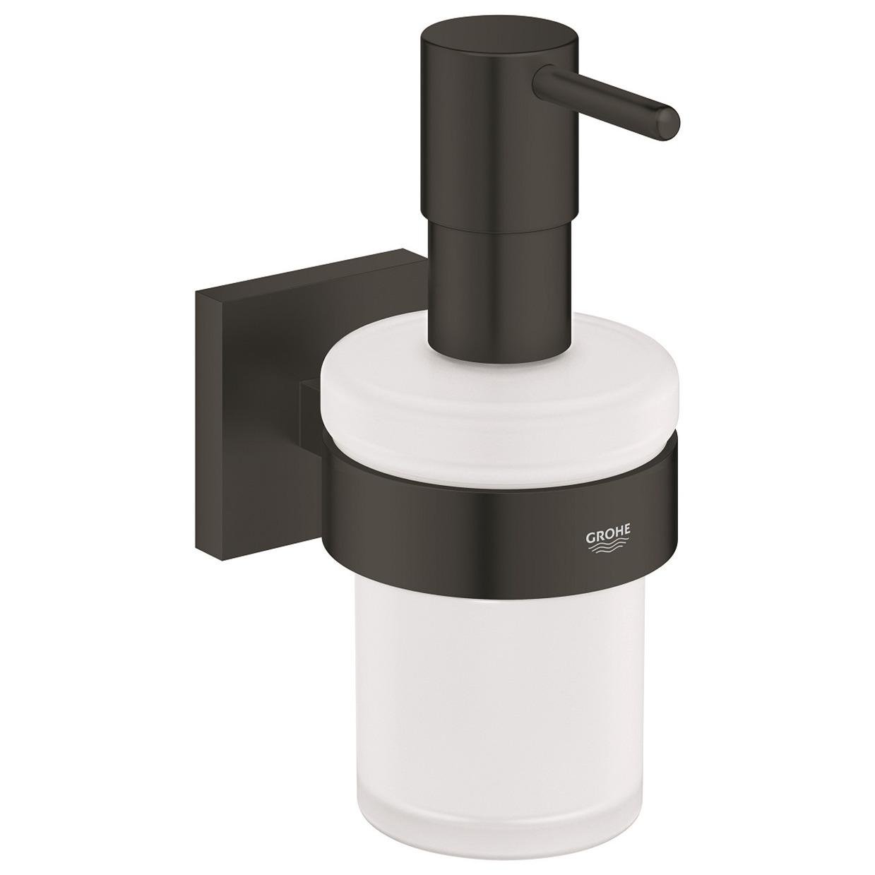 Дозатор для рідкого мила Grohe QuickFix Start Cube 410982430 CV033776 160 мл Чорний (218290)