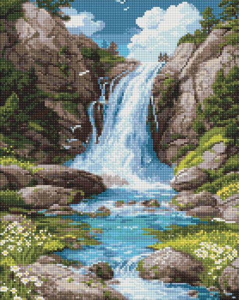 Алмазная мозаика Ideyka Шум воды и покой 40x50 см (Id-AMO8355)