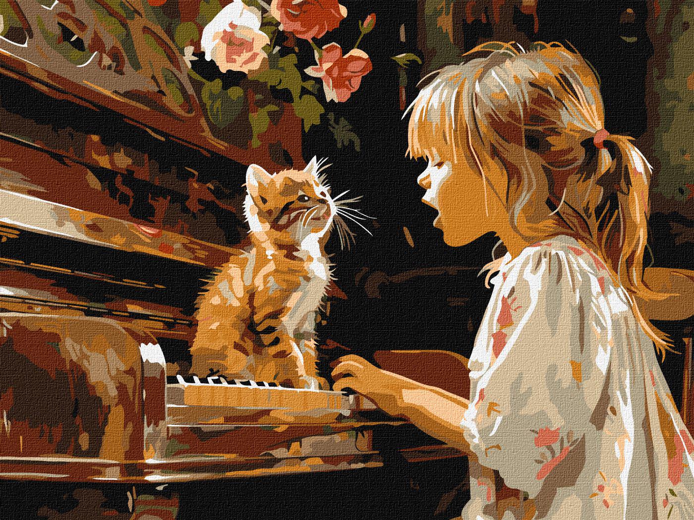 Картина по номерам Идейка Поющий дуэт 30x40 см (Id-KHO8470)