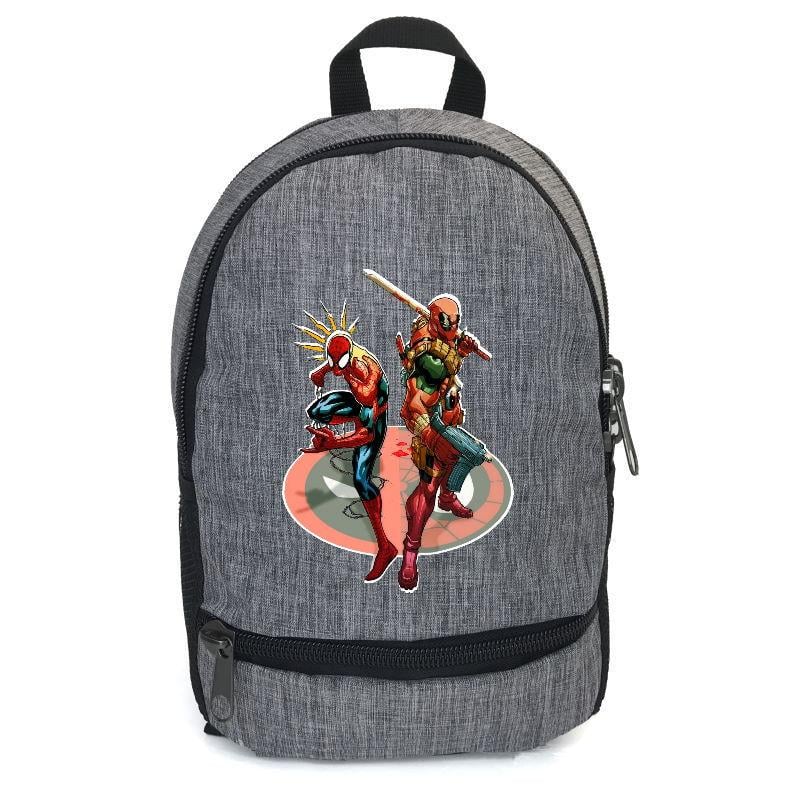Школьный рюкзак подростковый Cappuccino Toys с принтом Spiderman-0012 12,5 л Серый (1558626739)