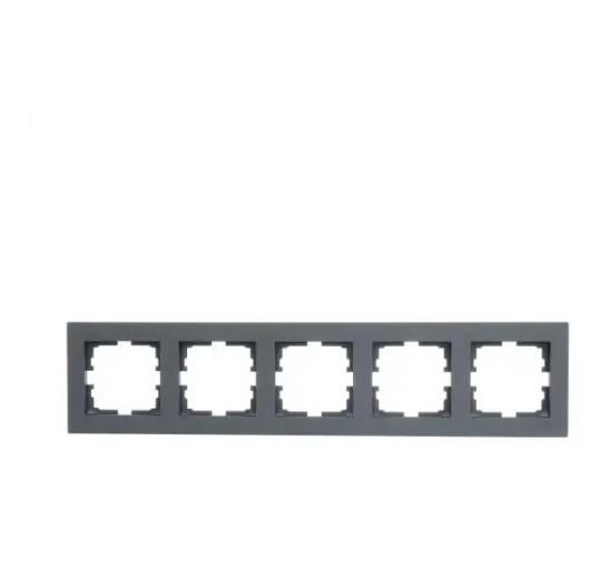 Рамка пятиместная Lezard Vesna горизонтальная Шеффилд Грей (26655547)