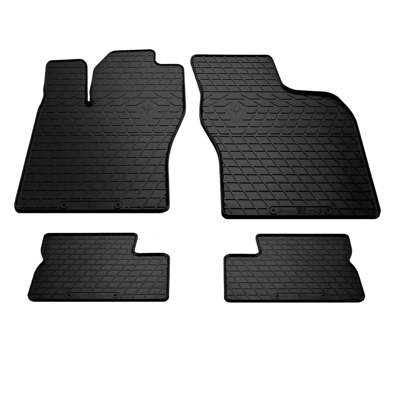 Автоковрики Stingray Opel Kadett 1989-1999 4 шт. Черный (1043815067)