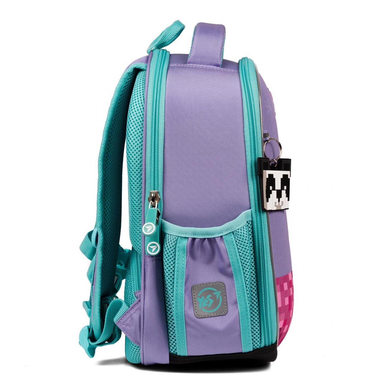 Шкільний рюкзак каркасний з ортопедичною спинкою YES Minecraft Pinky H-100 (550094/995066) - фото 10