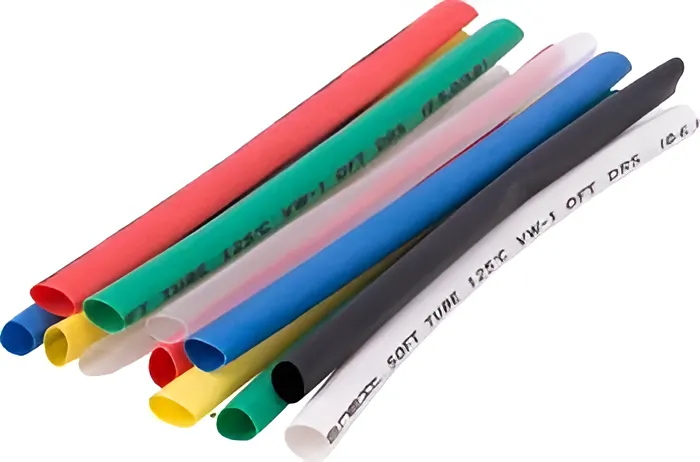 Набір термозбіжних трубок E.NEXT e.termo.stand.set.6.3 ⌀ 6/3 мм х 10 см 24 шт. Різнокольоровий (s063003)