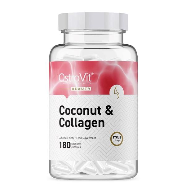 Хондропротектор (для спорту) OstroVit Collagen & MCT Oil from coconut 180 Caps