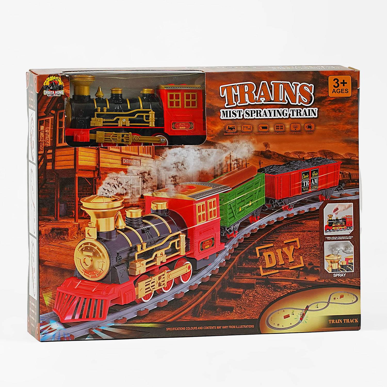 Железная дорога детская GD со звуком подсветкой и аксессуарами 312 деталей Multicolor (147750)