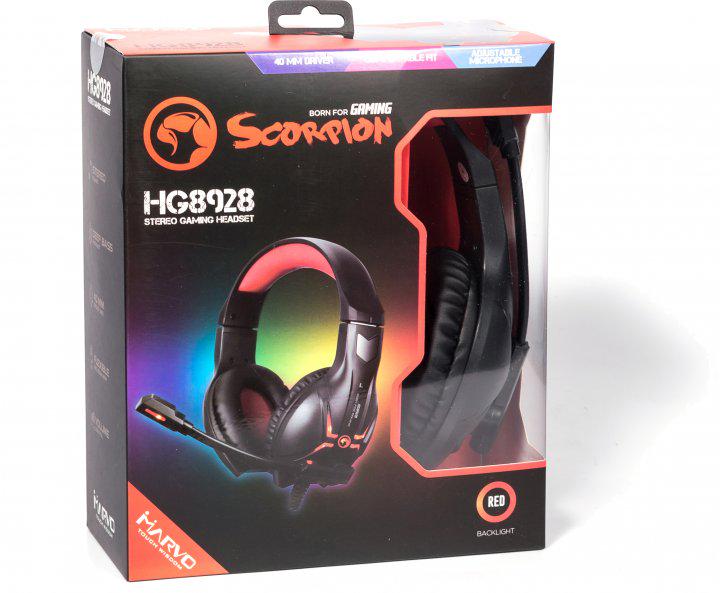 Наушники Marvo HG8928 Black/Red (44570) - фото 4 Наушники Marvo HG8928 Black/Red (44570) - фото 4