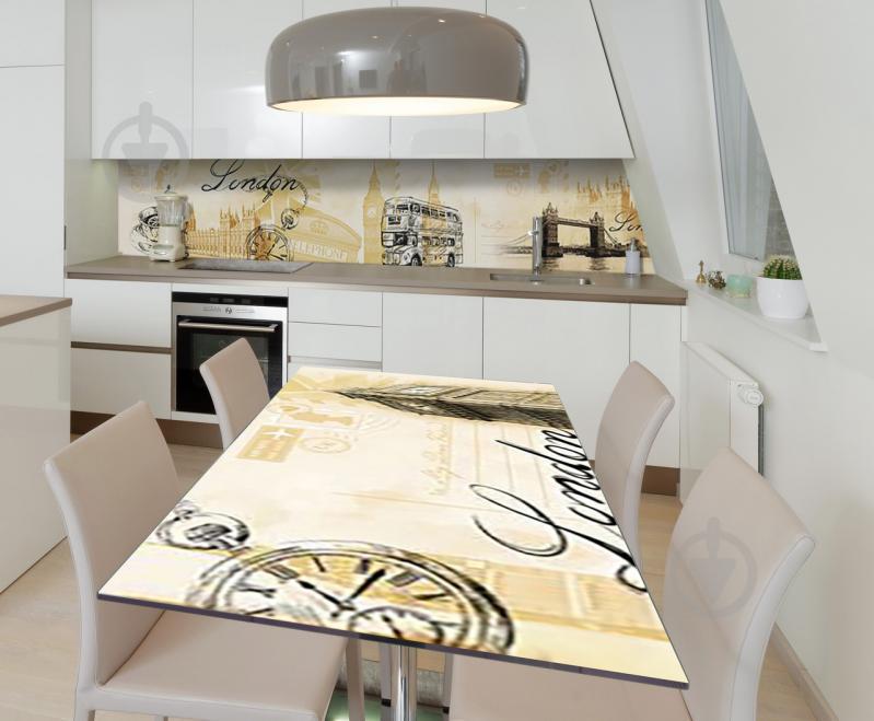 Наклейка виниловая на стол Zatarga "Лондон Коллаж" 650х1200 мм Наклейка виниловая на стол Zatarga "Лондон Коллаж" 650х1200 мм