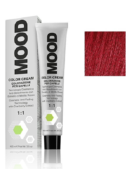 Крем-краска для волос Мood Сolor с аммиаком 100 мл 5/55 Темный экстра-красный блондин
