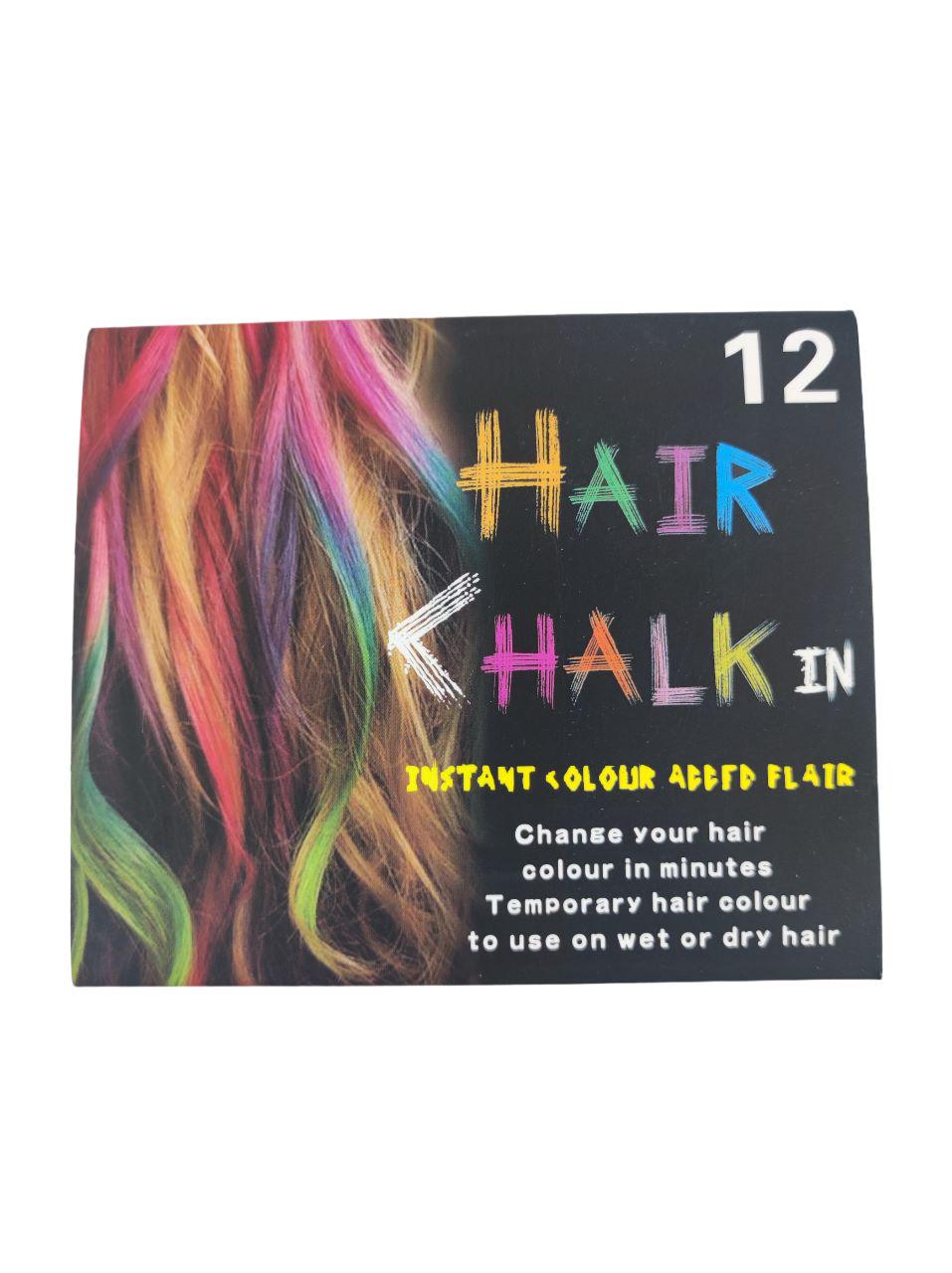 Набор мелков для волос детский косметический 12 шт. (038621)