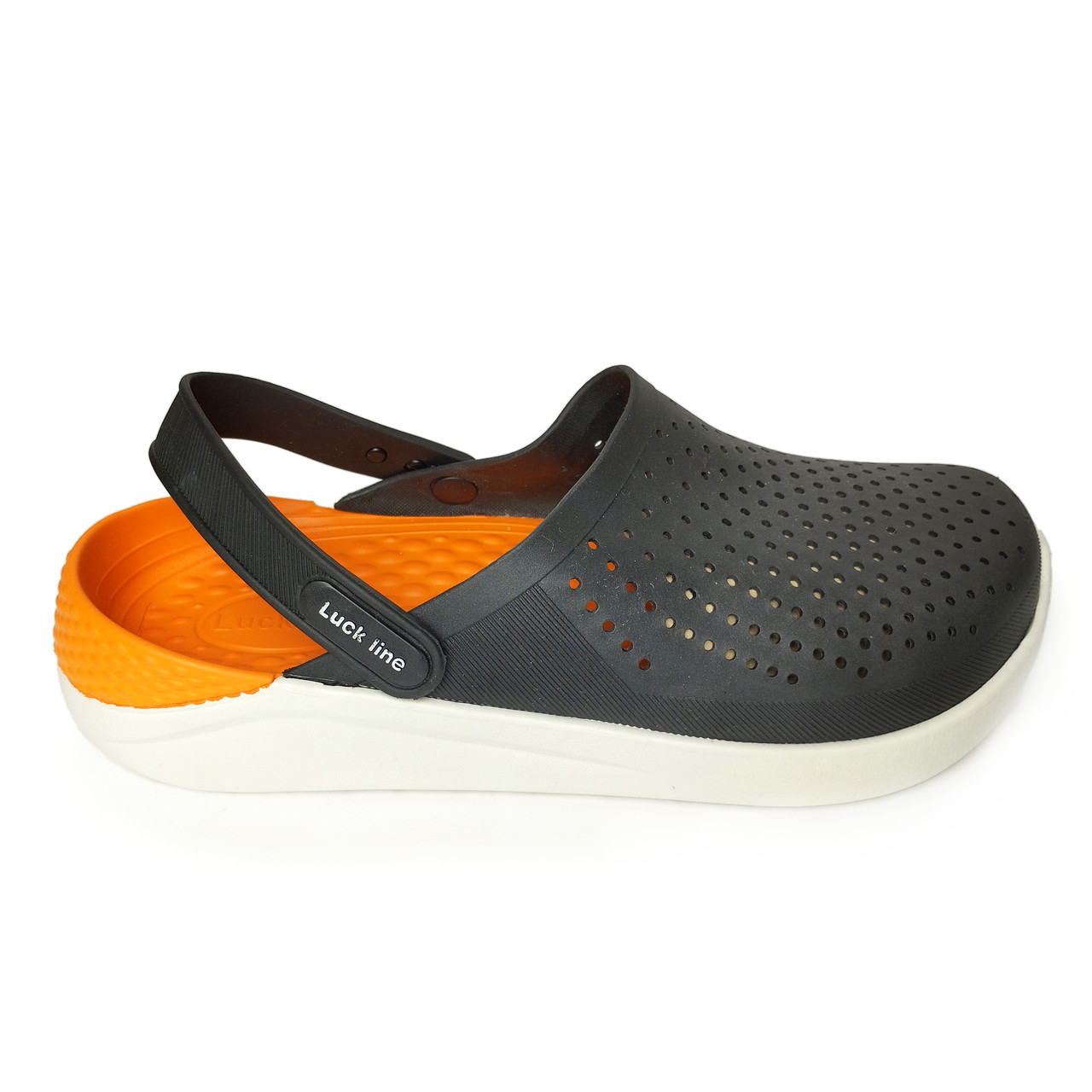 Сабо мужские luck Line р. 42 27 см Черно-оранжевый (5117-410-3) - фото 3 Сабо мужские luck Line р. 42 27 см Черно-оранжевый (5117-410-3) - фото 3