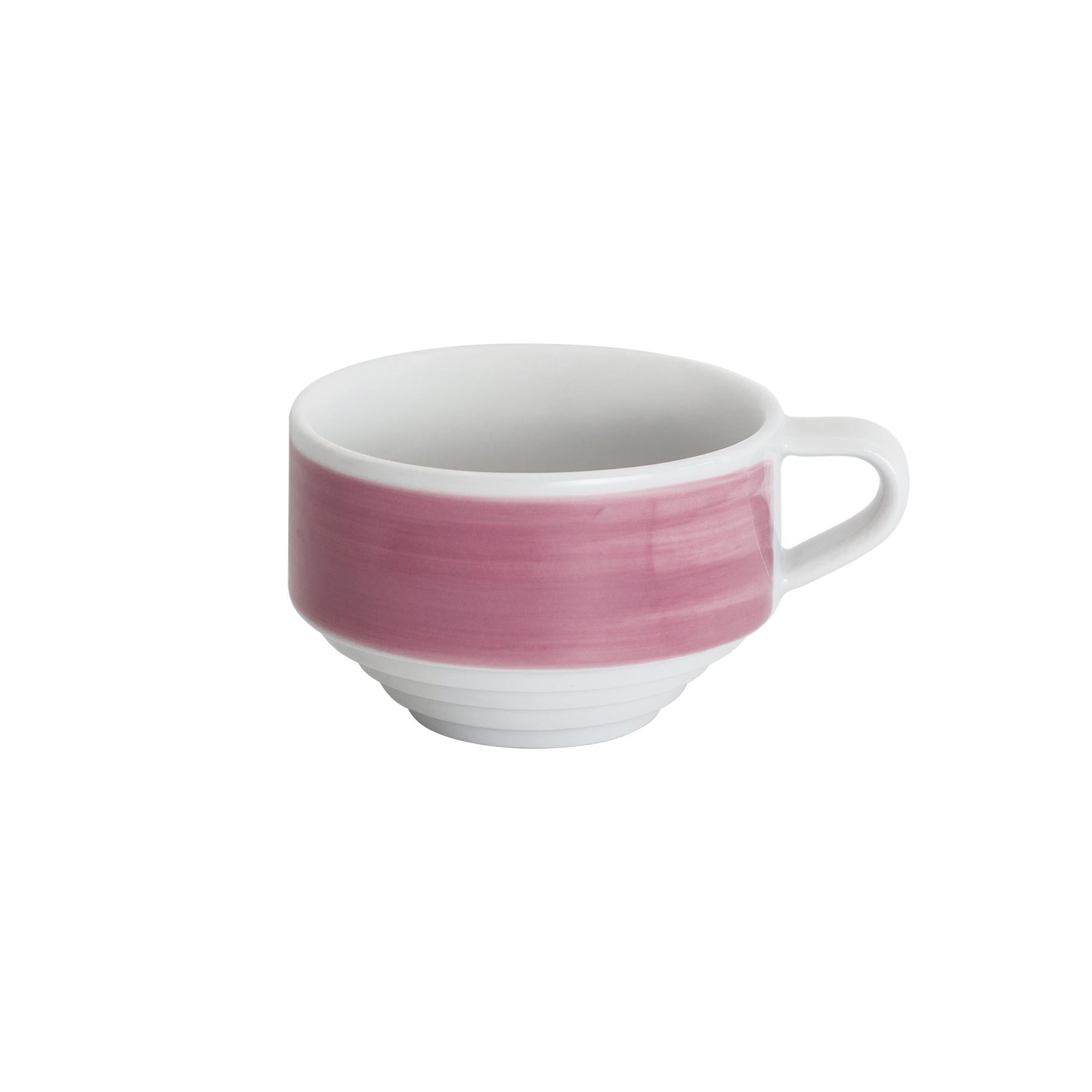 Чашка для капучино Loveramics Deco Cappuccino Cup 220 мл Розовая ручная роспись (C118-011BPP)
