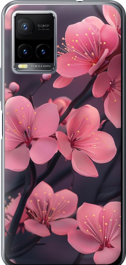 Чехол на Vivo Y33s Пурпурная сакура (6075u-2643-42517) Чехол на Vivo Y33s Пурпурная сакура (6075u-2643-42517)