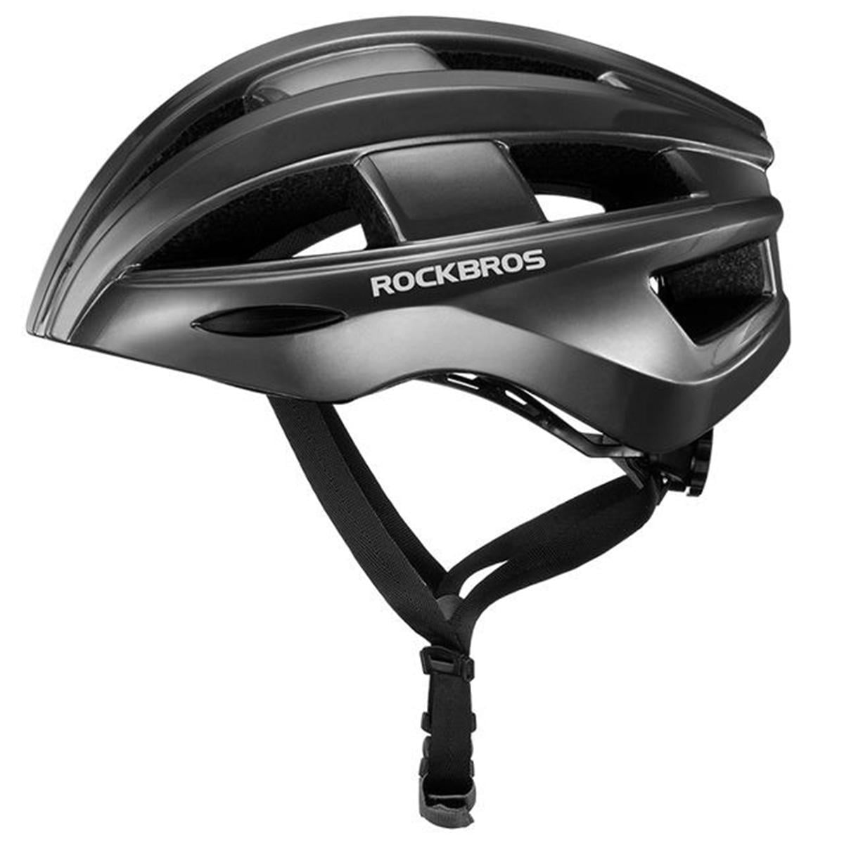 Велосипедный шлем Rockbros ZK-013 с USB мигалкой 55-60 см In-Mold Серый (RB-ZK-013-2778)