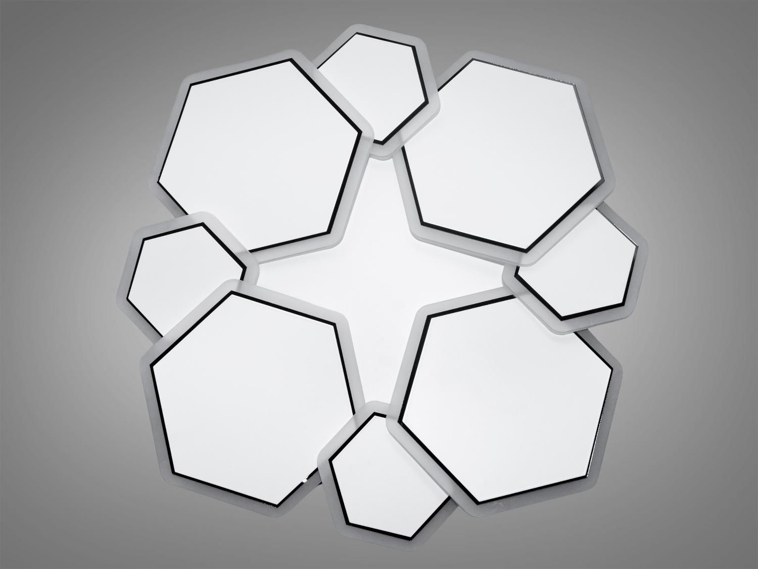 Люстра потолочная LED гексагональная 70W Белый (Z186-3WHITE)