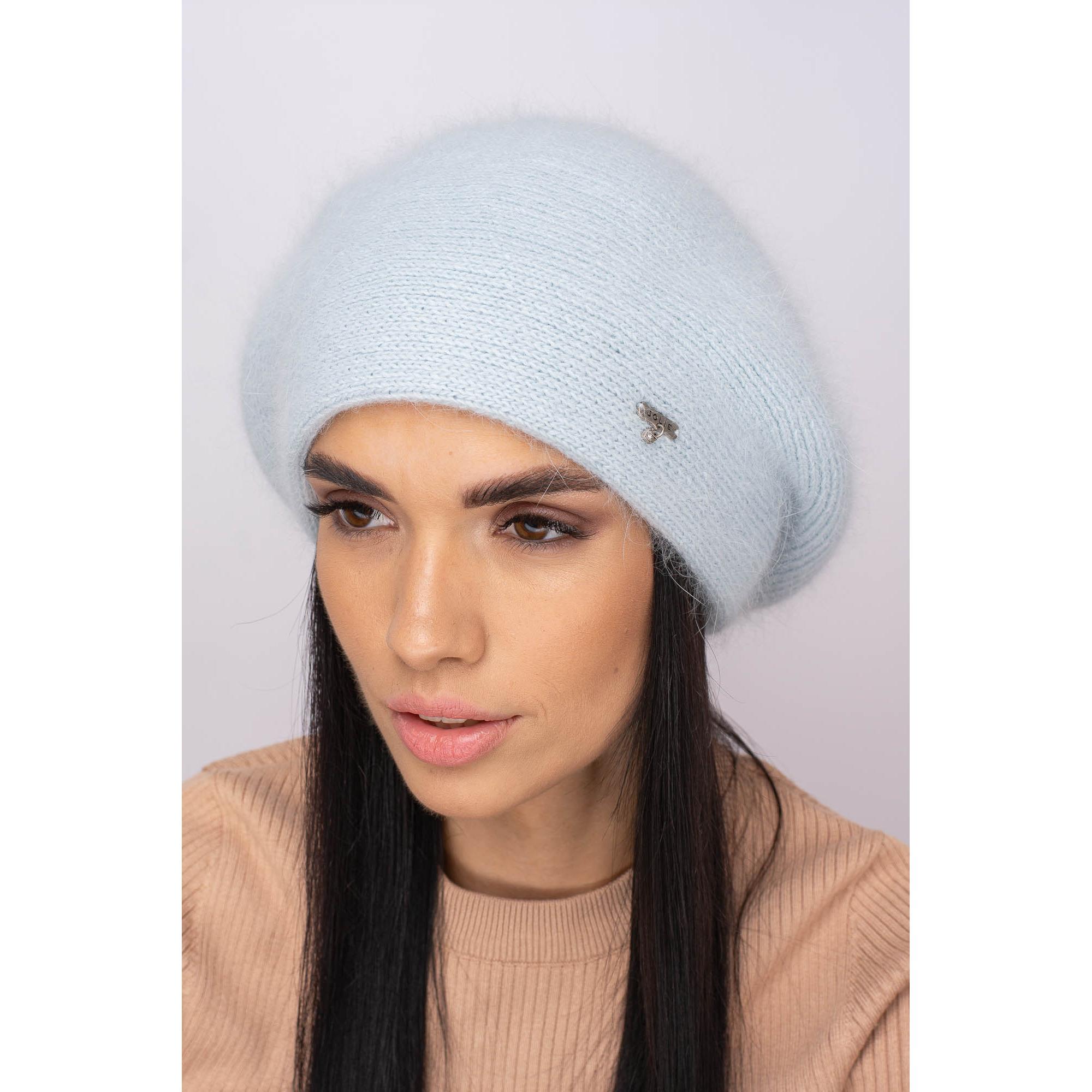 Берет женский ангоровый Leks Сильвия one size Небесный