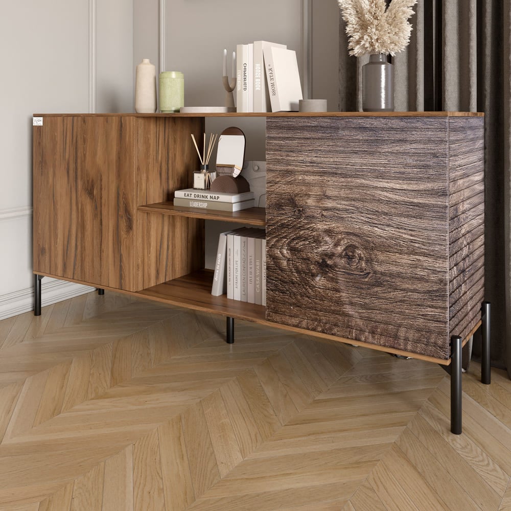 Комод Lion Грей 154x38x76,5 см Дуб Ливорно/Дерево (LION-042763) Комод Lion Грей 154x38x76,5 см Дуб Ливорно/Дерево (LION-042763)