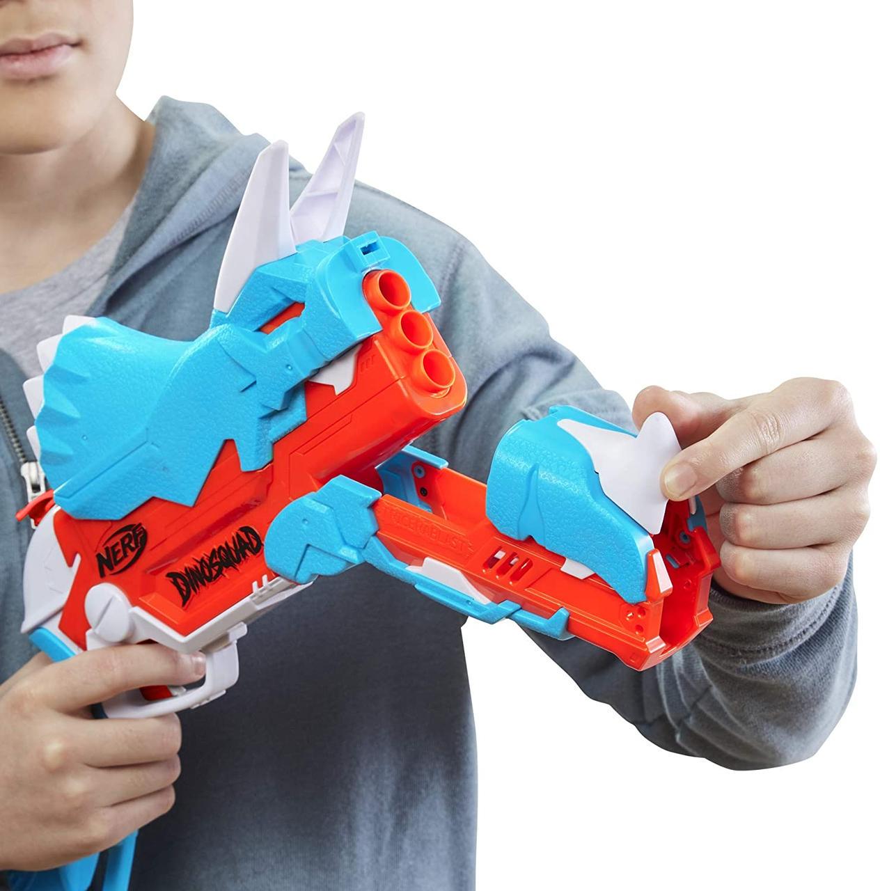 Бластер Nerf Dino Squad Tricera-Blast Hasbro (F0803) - фото 4