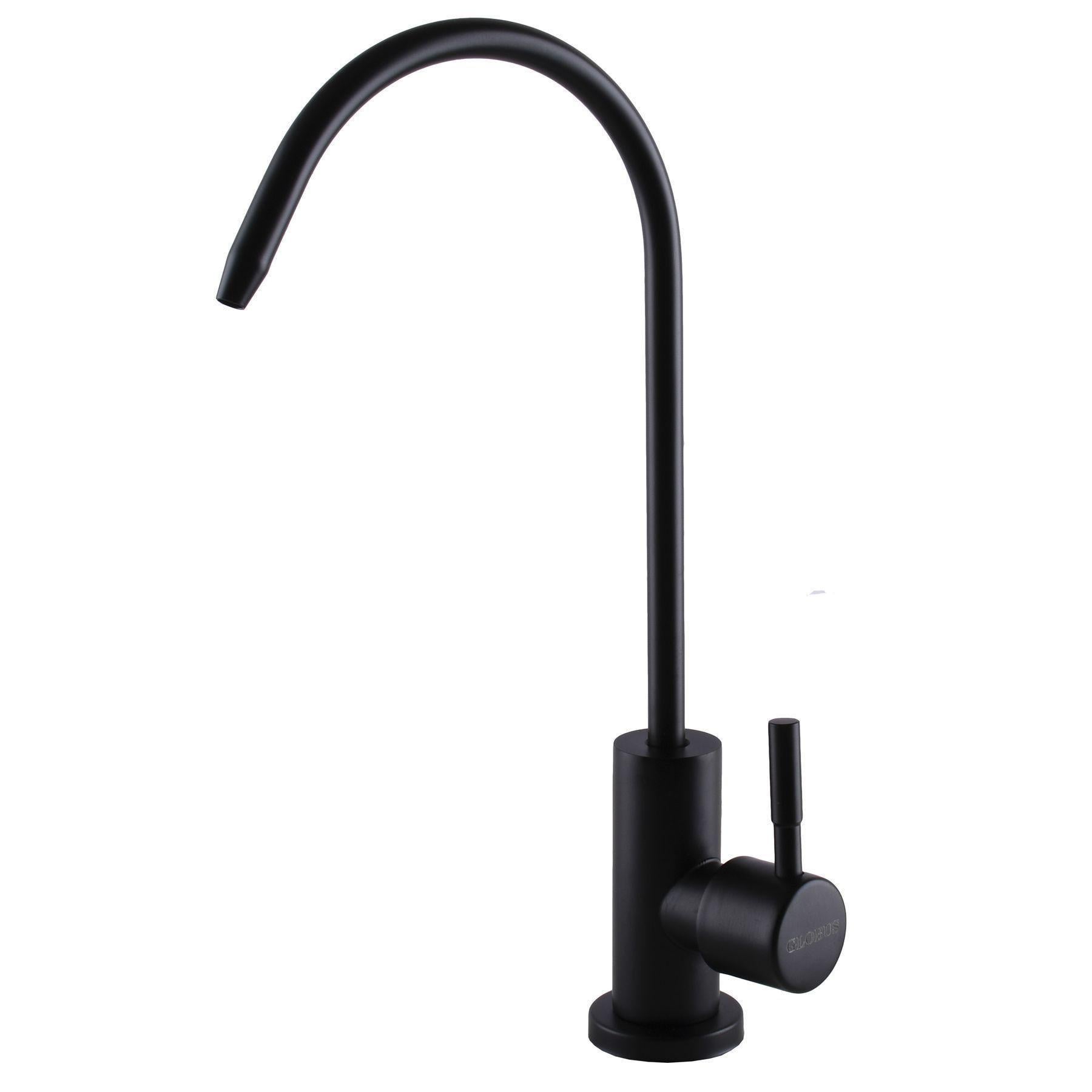 Кран на кухню Globus Lux с подключением к осмос-фильтру Черный матовый (22219) Кран на кухню Globus Lux с подключением к осмос-фильтру Черный матовый (22219)
