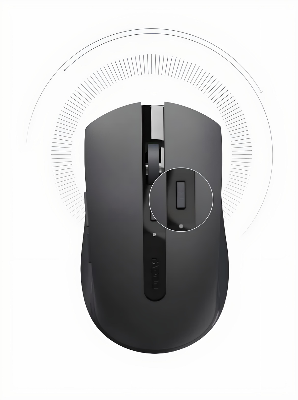 Мышь RAPOO M350L Silent беспроводная с аккумулятором 2400 DPI Dark grey (2584132172) - фото 5