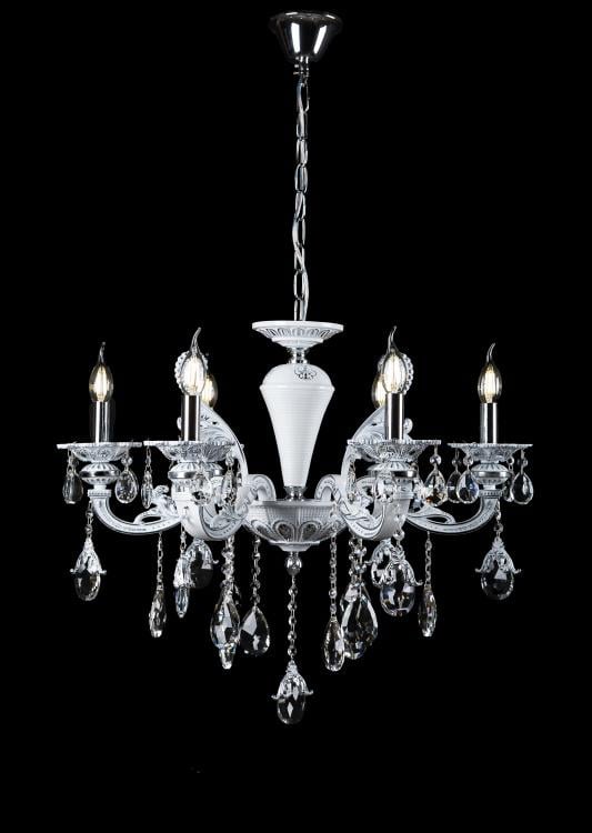 Люстра свеча Ray LK931M/6 CR+LWT (IR007024)