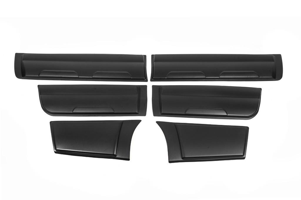 Молдинг на двери Omsa Line для Toyota Hilux 2015- гг. стеклопластик Черный