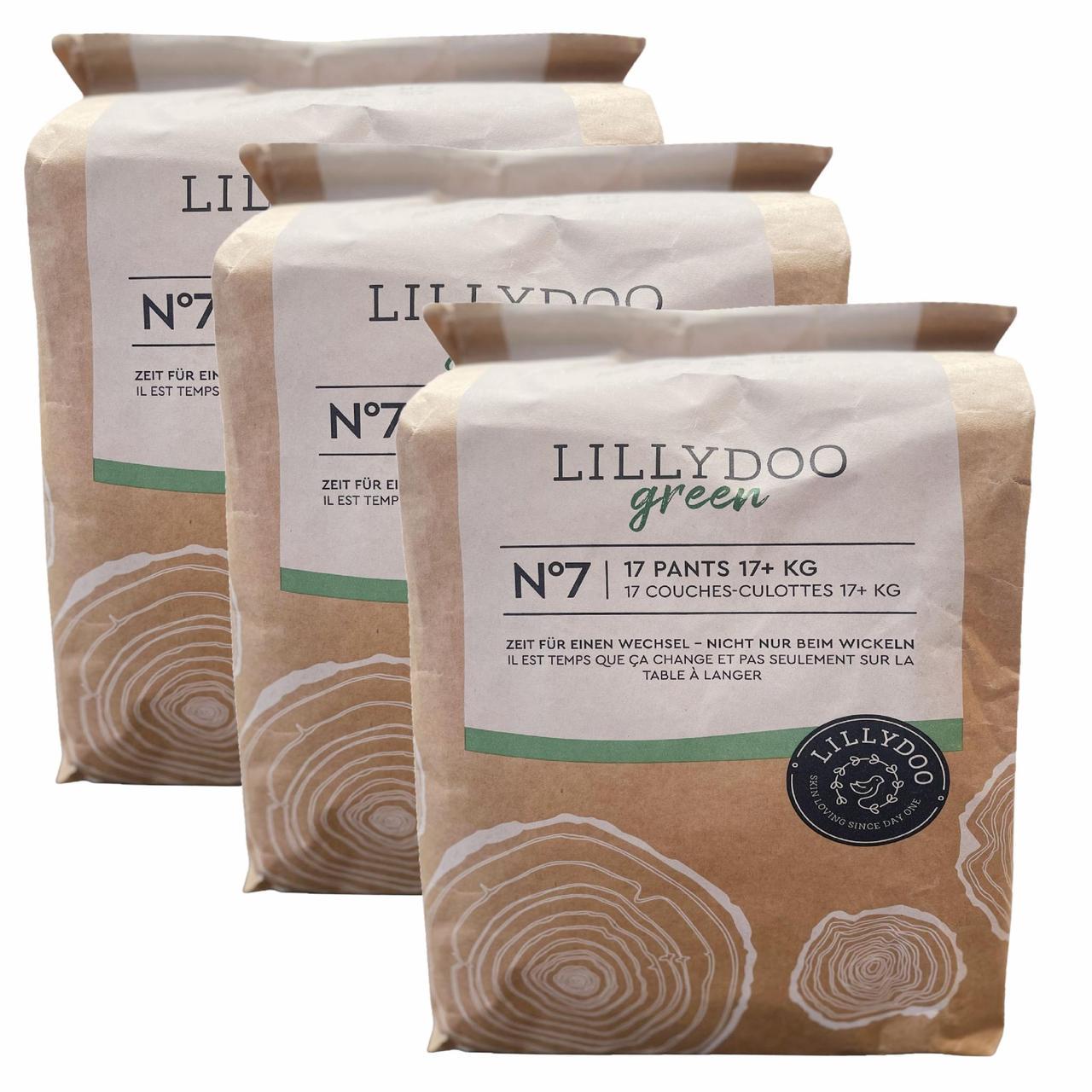 Підгузки-трусики еко LILLYDOO Green 7 17+ кг 51 шт. (2511827440)