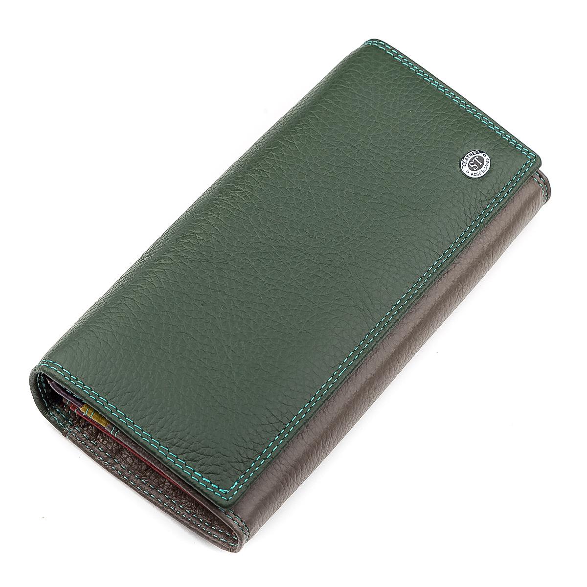 Кошелек женский ST Leather 18388 кожа Зеленый
