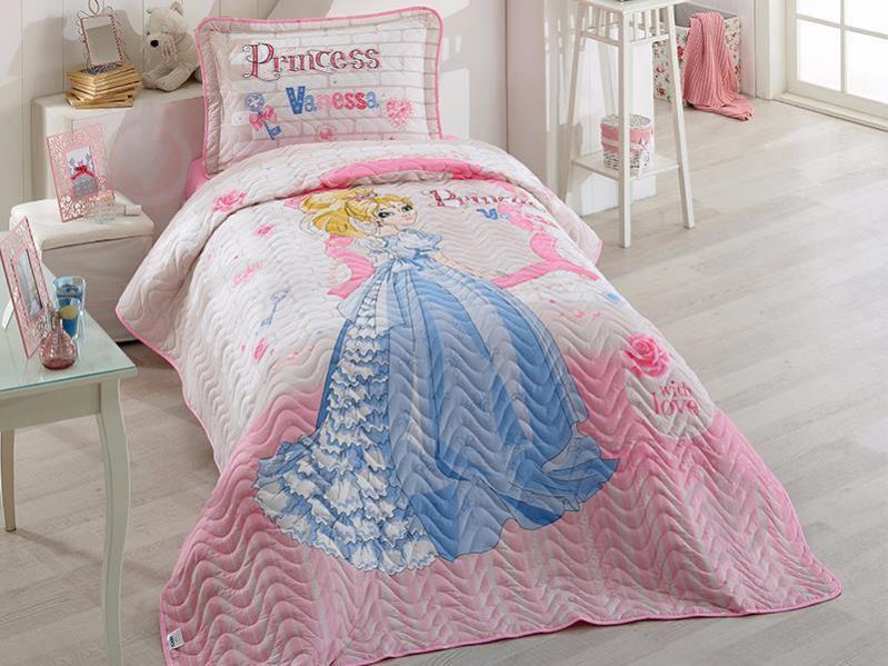 Покрывало подростковое Aran Clasy  стеганное хлопковое с наволочкой 180x240 Vanessa (1005869)