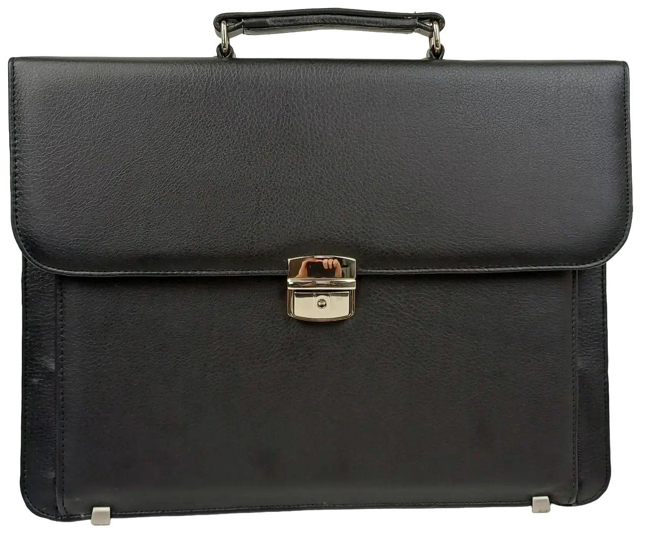 Портфель чоловічий Exclusive еко шкіра Чорний (714000 black)