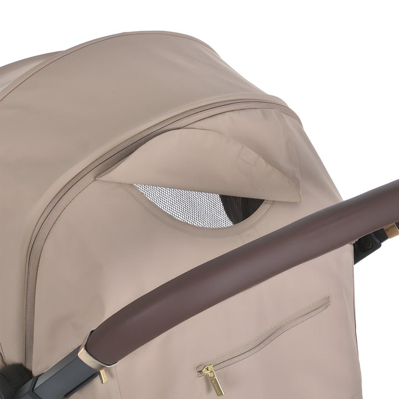 Прогулочная коляска-книга El Camino ME 1127-G BEYA с 5-точечными ремнями безопасности Beige (24021522) - фото 5