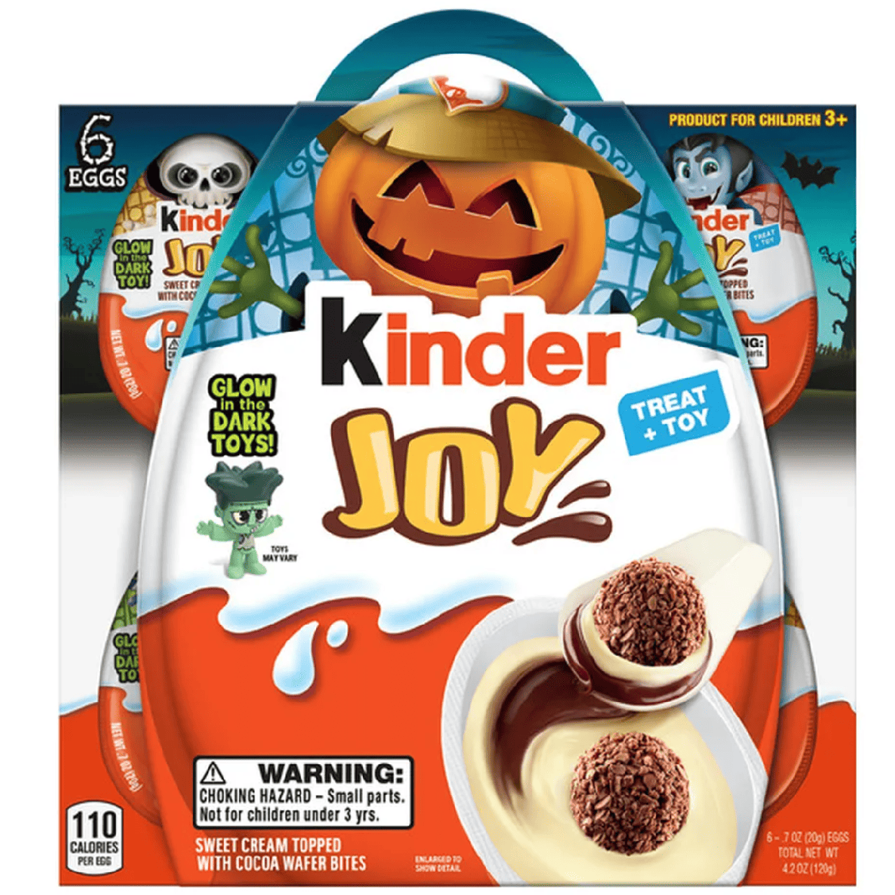 Набір шоколадних яєць Kinder Joy Halloween Eggs 6 шт. х 20 г (3193253078)