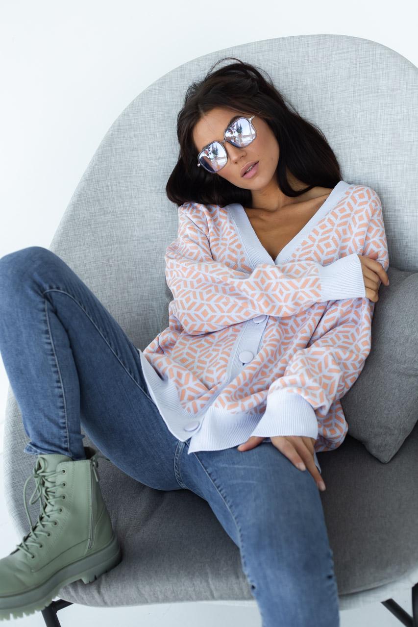 Кардиган подовжений QU STYLE S Блакитний (9528020) - фото 4 Кардиган подовжений QU STYLE S Блакитний (9528020) - фото 4