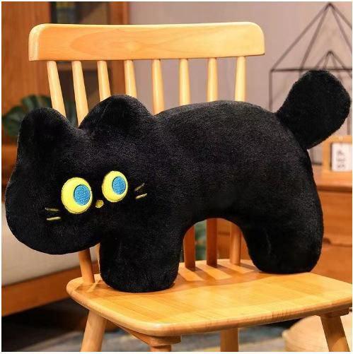 Мягкая игрушка Кот-подушка Трус 40 см Черный (28940869)
