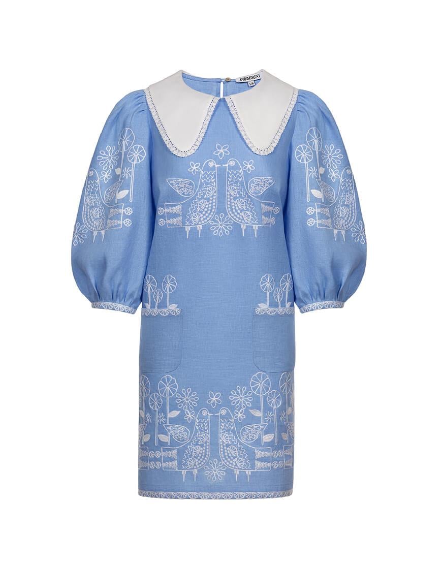 Зозуля мінісукня FOBERINI блакитна L-XL