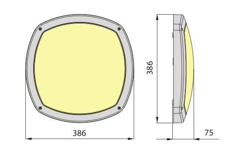 Світильник безперебійного автономного свічення SELIA LED 214 AWG 6.2Ah IP65 ELGO Білий - фото 3