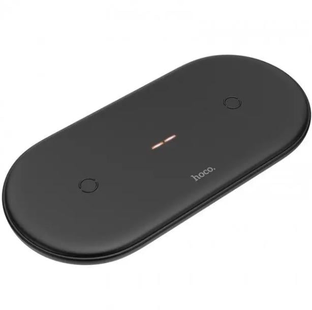 Безпровідний зарядний пристрій Hoco CW23 2в1 Black (000053864) Безпровідний зарядний пристрій Hoco CW23 2в1 Black (000053864)