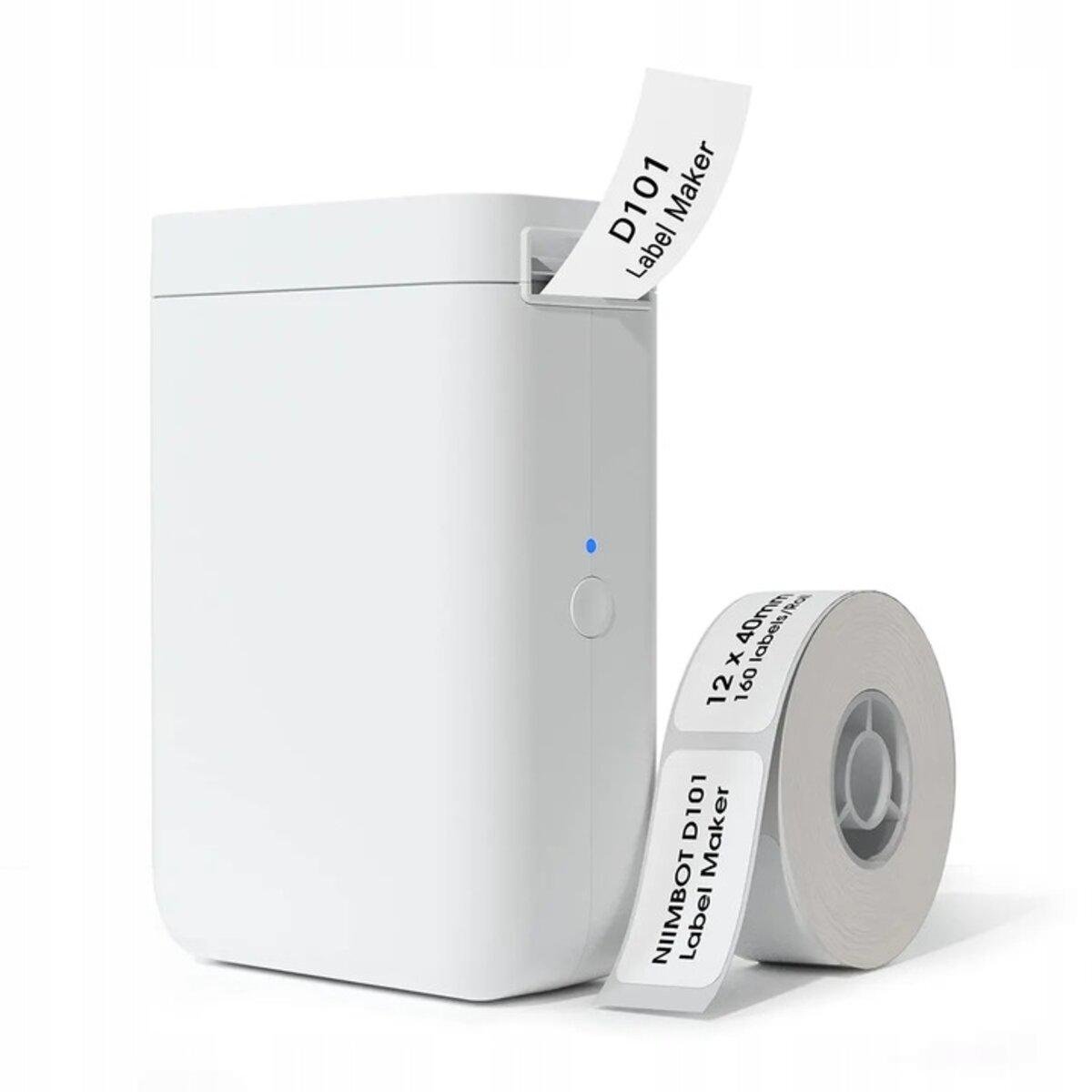 Термопринтер етикеток/стікерів NIIMBOT D101 Bluetooth портативний 1500 mAh White (A1A88628624) - фото 7