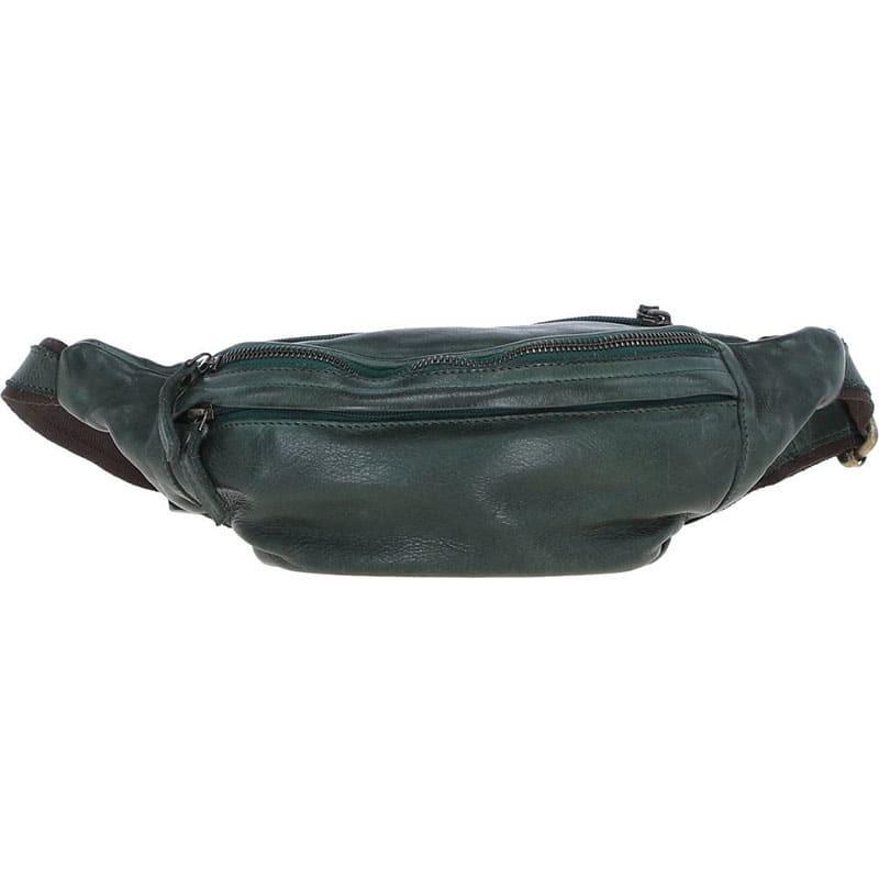 Поясная сумка Ashwood D102 кожаная Green (D102 GREEN)