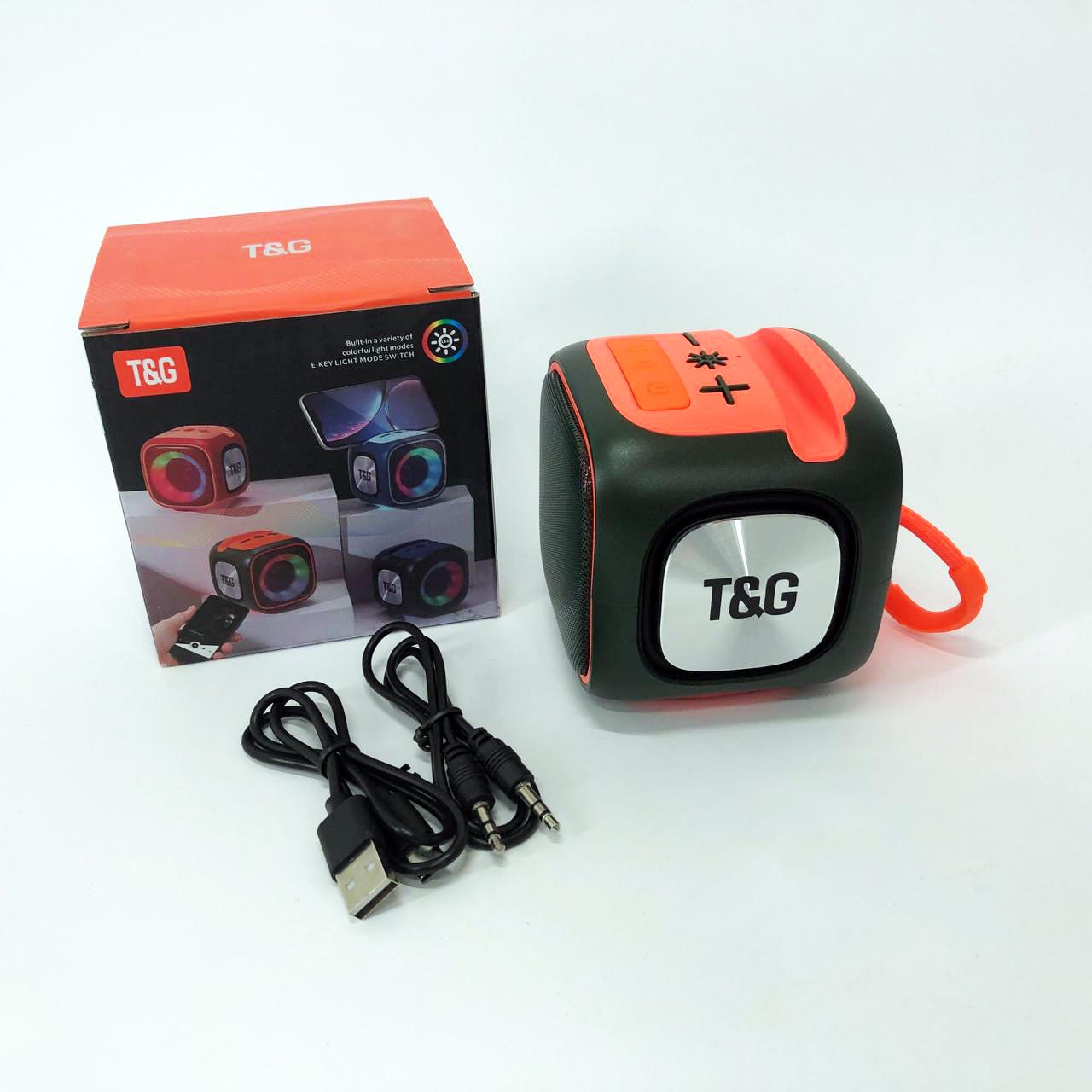 Колонка портативна з підсвічуванням RGB/акумуляторна TG359/7W Зелений - фото 14 Колонка портативна з підсвічуванням RGB/акумуляторна TG359/7W Зелений - фото 14