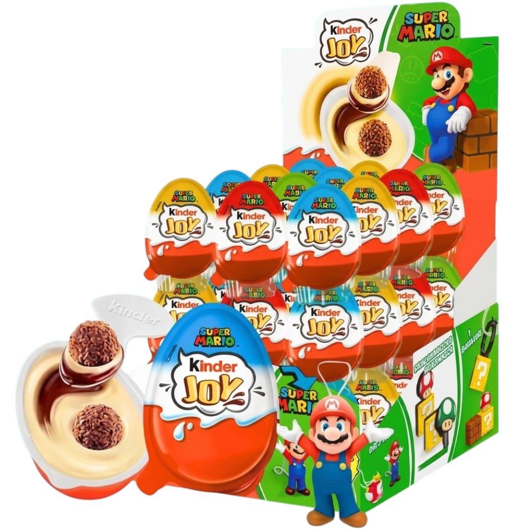 Шоколадні яйця Kinder Joy Super Mario 24 шт. х 20 г (3141120096)