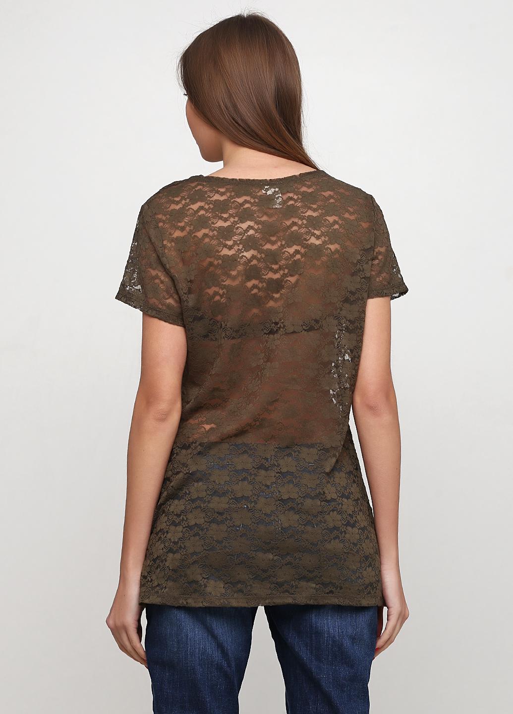 Блузка H&M L Хакі (2000000689302) - фото 4